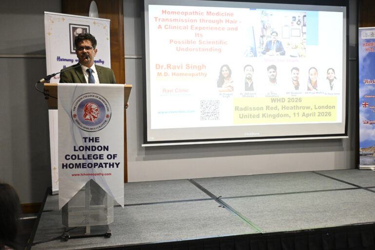 Dr. Ravi Represents India at International Homoeopathy Seminar in London
