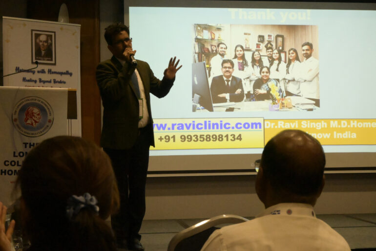 Dr. Ravi Represents India at International Homoeopathy Seminar in London