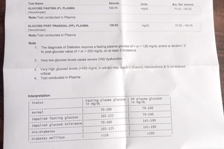 Wonderful Recovery from Diabetes Mellitus