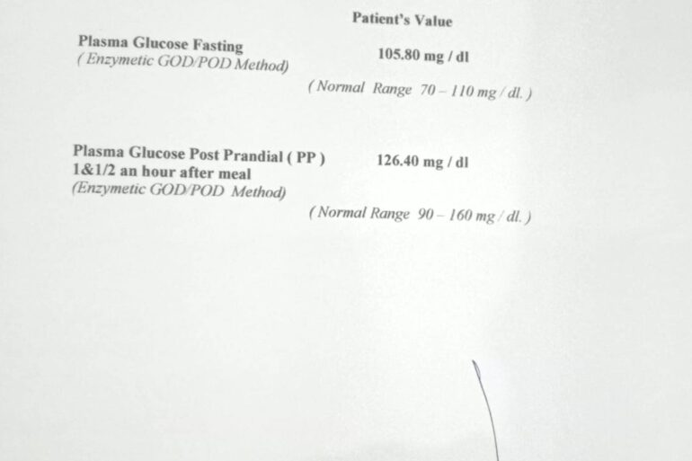 Wonderful Recovery from Diabetes Mellitus