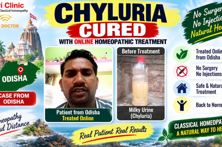 Cure of Chyluria in a patient From Odisha