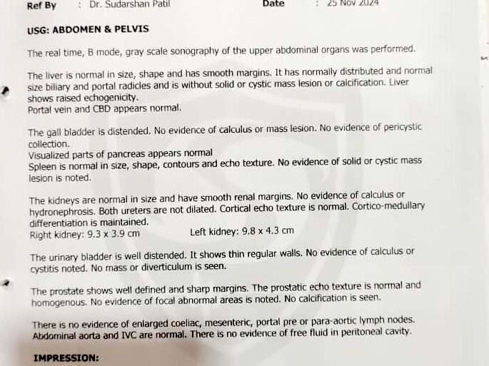 Wonderful improvement in 4 years long trouble of Peptic ulcer and shoulder dislocation